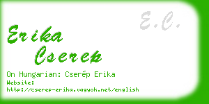 erika cserep business card