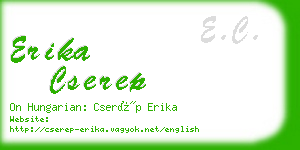 erika cserep business card